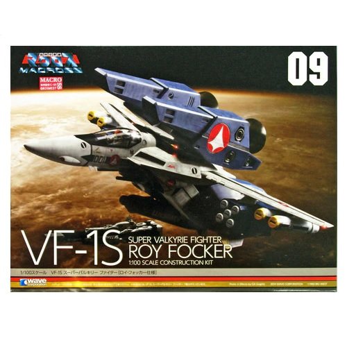 WAVE CORPORATION MACROSS VF-1S SUPER VALKYRIE FIGHTER ROY FOCKER 09 (1:100)
