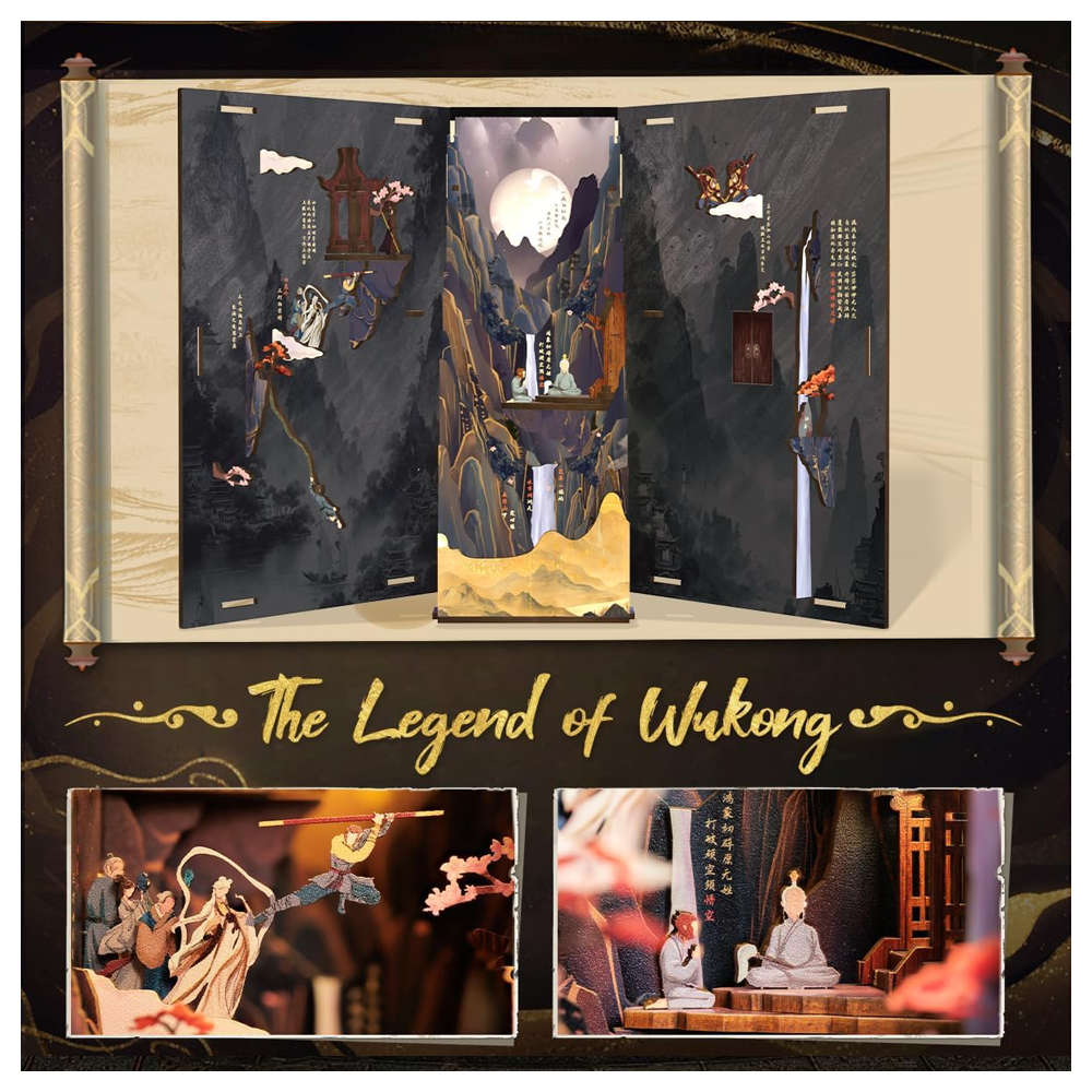 SEPARADOR SUJETA LIBROS THE LEGEND OF WUKONG PUZZLE 3D | CUTE BEE